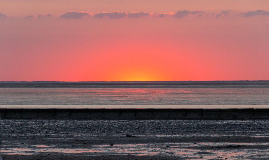 Toller Sonnenuntergang: Nordsee 2022