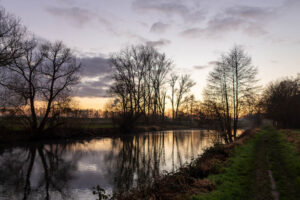 Winterabend an der Ruhr