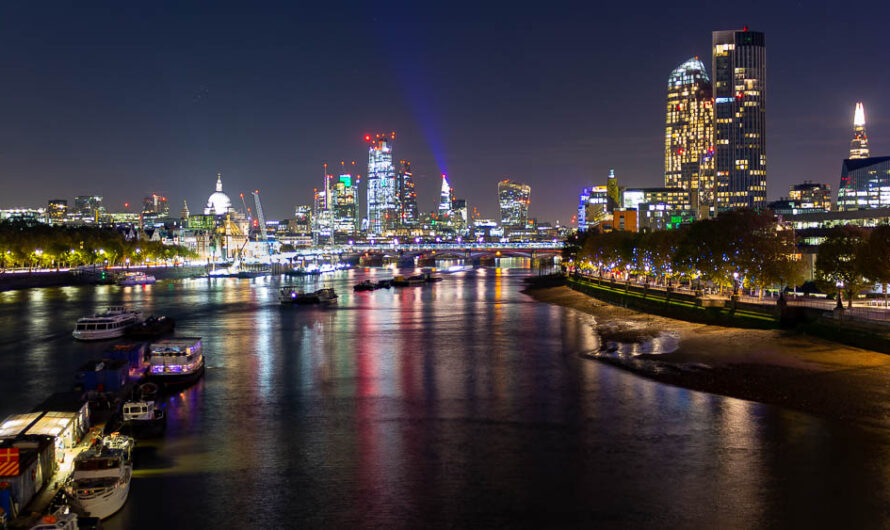 London – Blick von der Waterloo Bridge