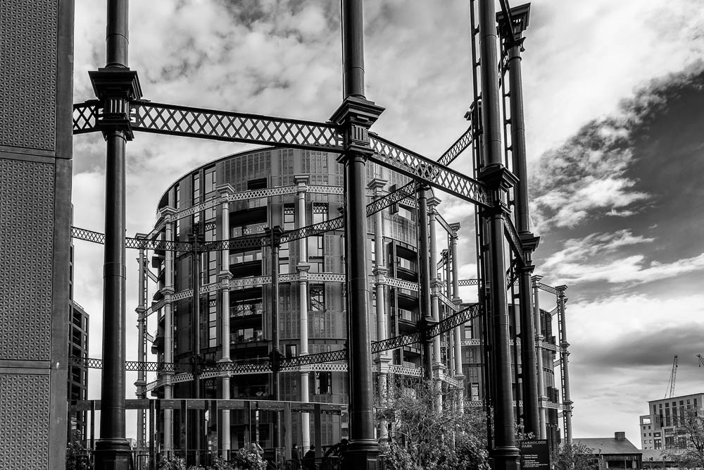 Historischer Rahmen um neue Gebäude